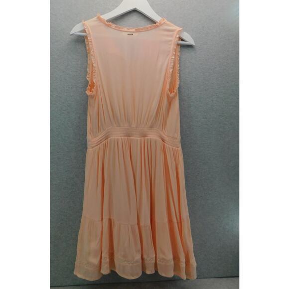 O'Neil Womens Soft Peach Solid Sleeveless Mini Dress Size M - New - Picture 6 of 11